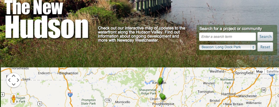 Interactive map of Hudson River development